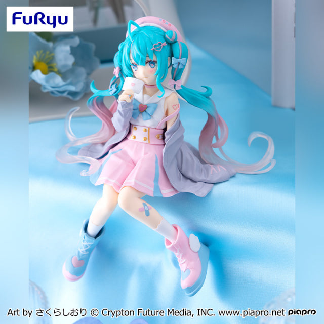 Vocaloid - Hastune Miku - Gray Sailor Suit - Noodle Stopper Figure (FuRyu)