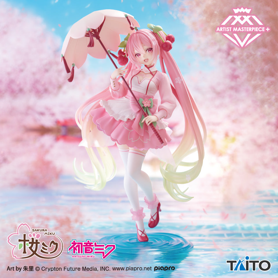 Vocaloid Sakura Miku AMP+ Figure - Sakura Dress Ver. (Taito)